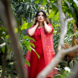 Rani Co-ord Dress Red | NUPI Fashion