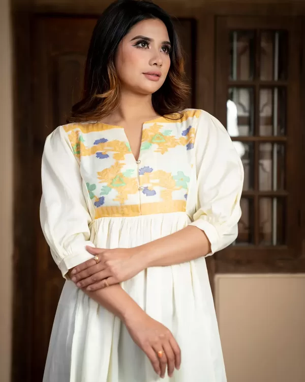 Rani Kurti Cream 3 - NUPI