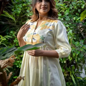 Rani Kurti Cream 5 - NUPI