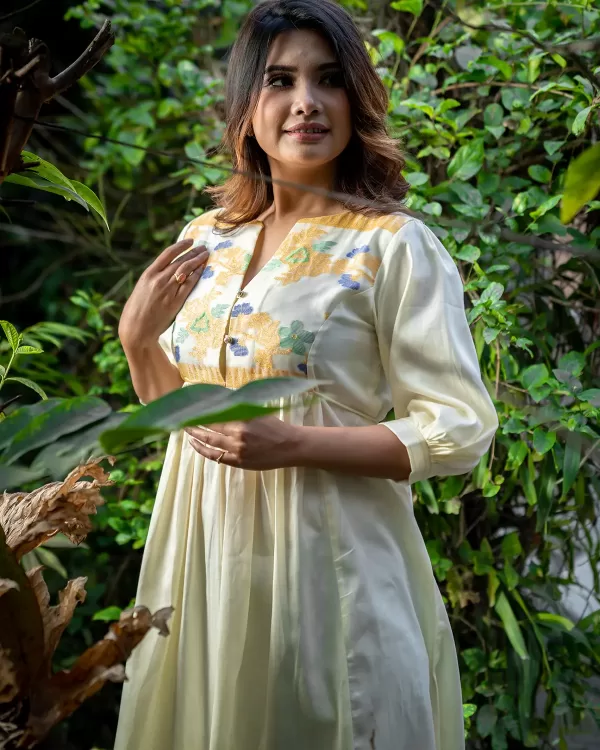 Rani Kurti Cream 5 - NUPI