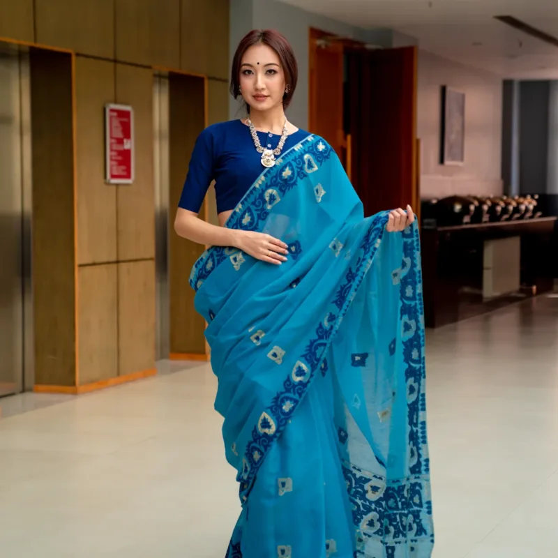UNA Woven Sareefull - Cobalt Blue <br><br>