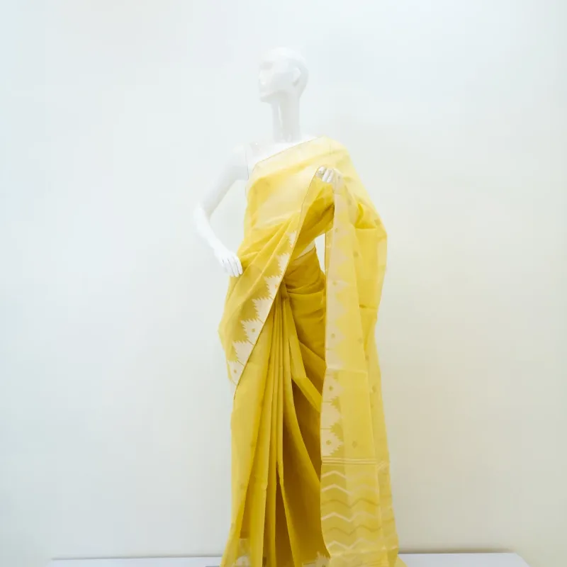 Harmony Saree - Powder Yellow