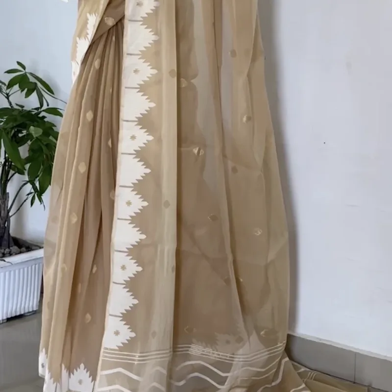 Harmony Saree - Khaki