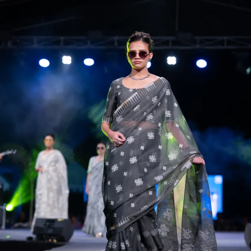 Thoibi Saree - Black