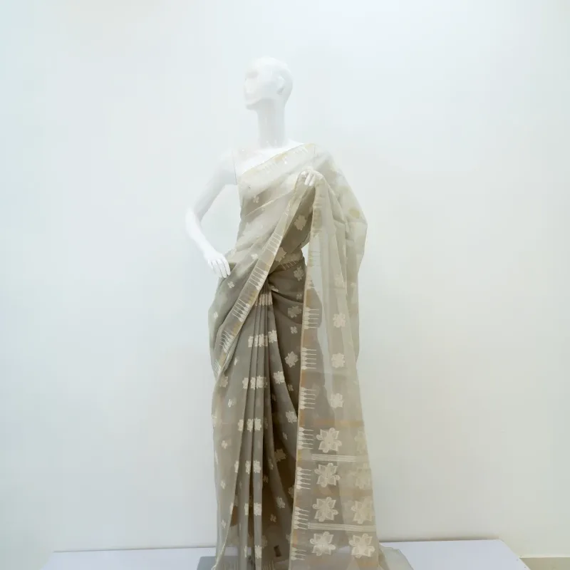 Thoibi Saree - Grey