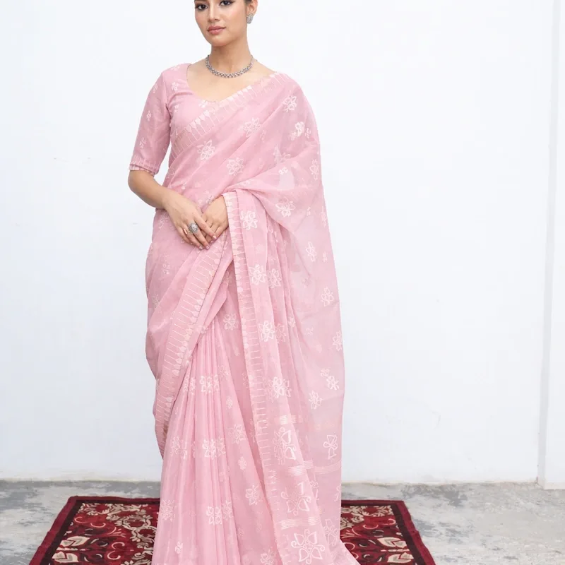 Thoibi Saree - Pink
