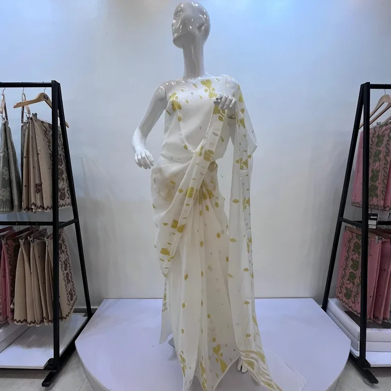 Geo Heritage Saree - Yellow