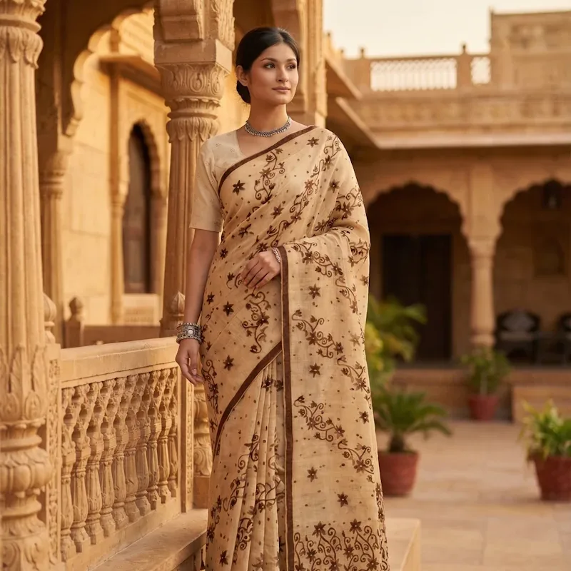 Rk Tamphasana Saree - Tusser