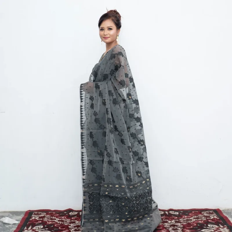 Angoor Saree - Black - NUPI DSC 8758 web - NUPI