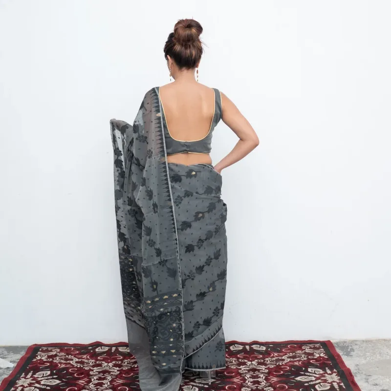 Angoor Saree - Black - NUPI DSC 8760 web - NUPI