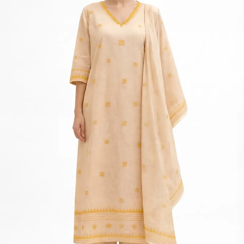 Quiet Classic — Fusion Three-Piece-Set — Off-White & Yellow