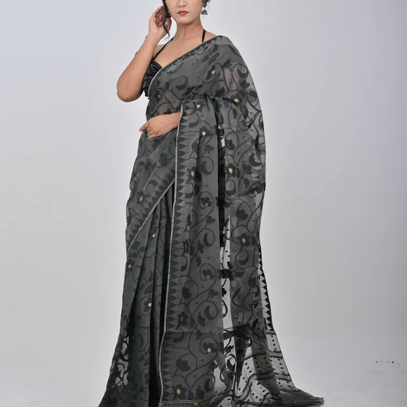 1990s Saree - Black
